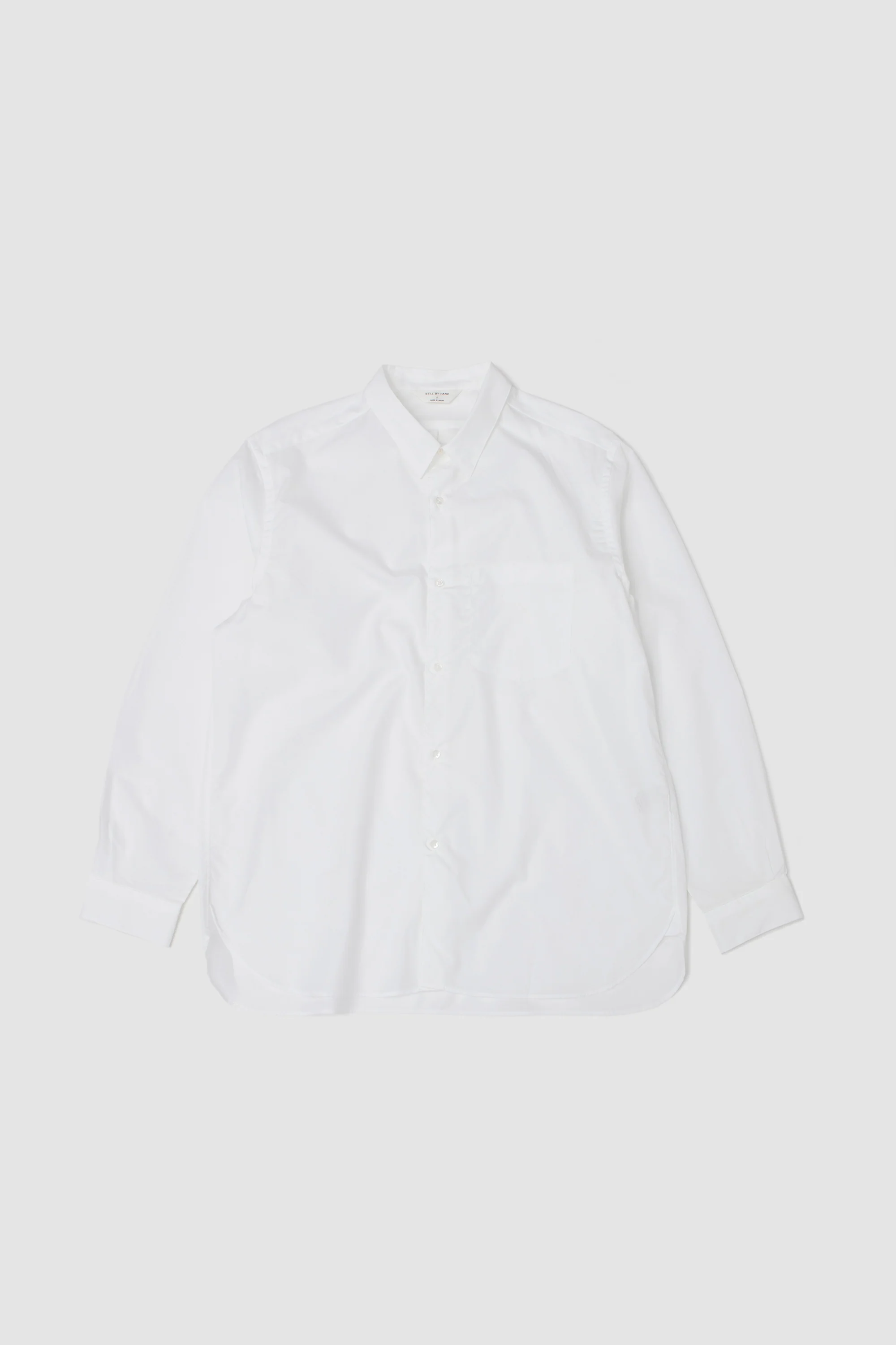 Regular Collar Shirt White - Image 2