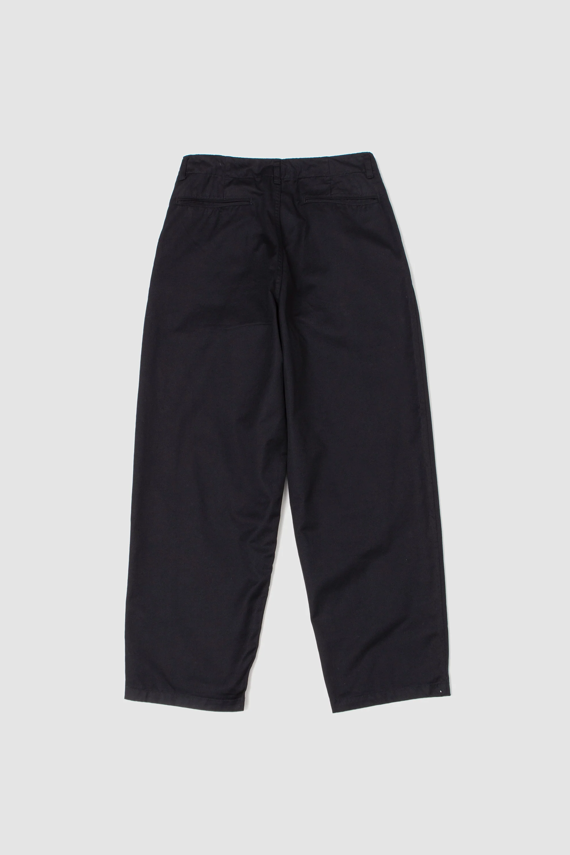 Selvedge 1 Pleat Pants Black Navy - Image 5