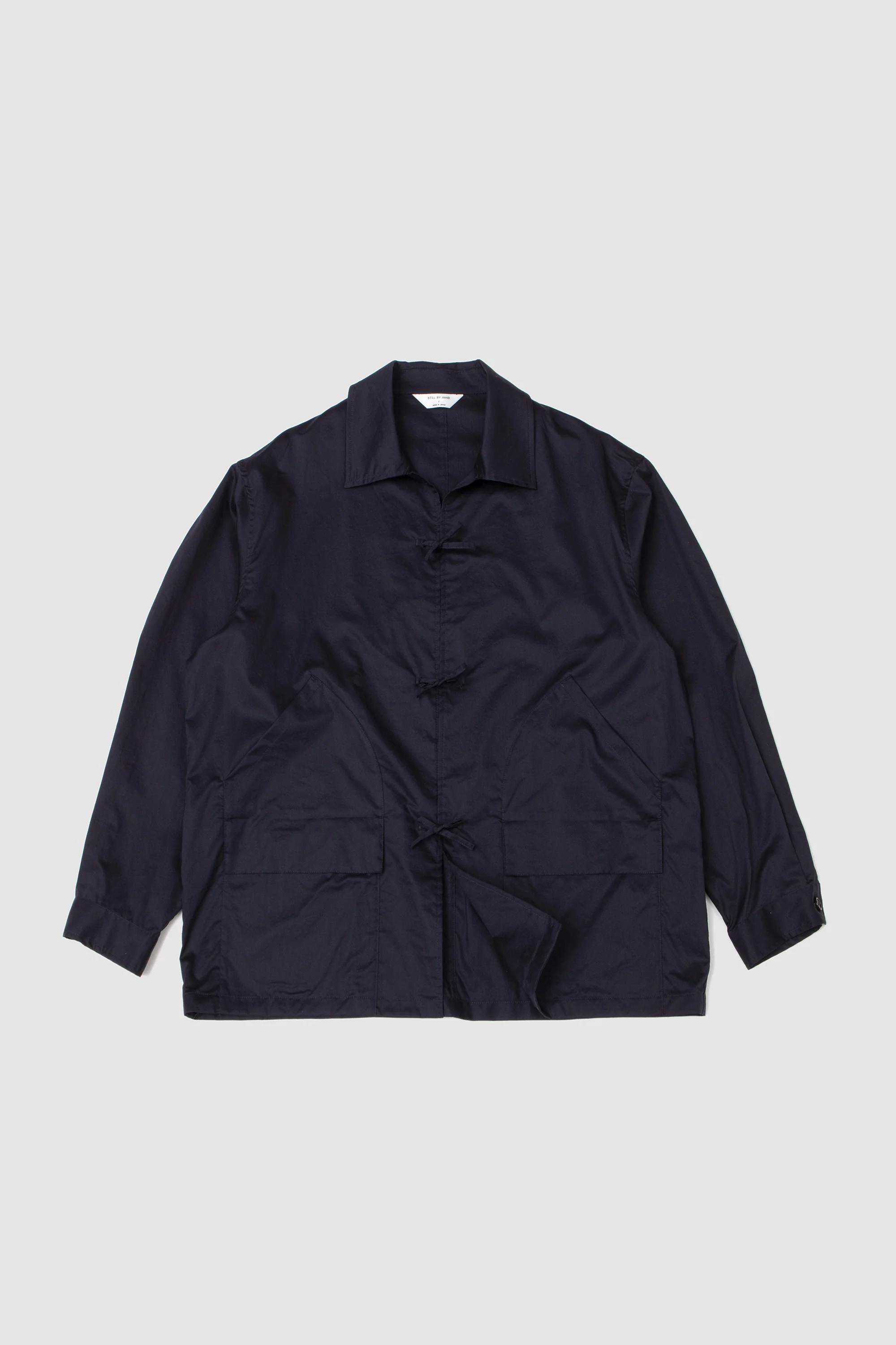 String Front Over Shirt Dark Navy - Image 2