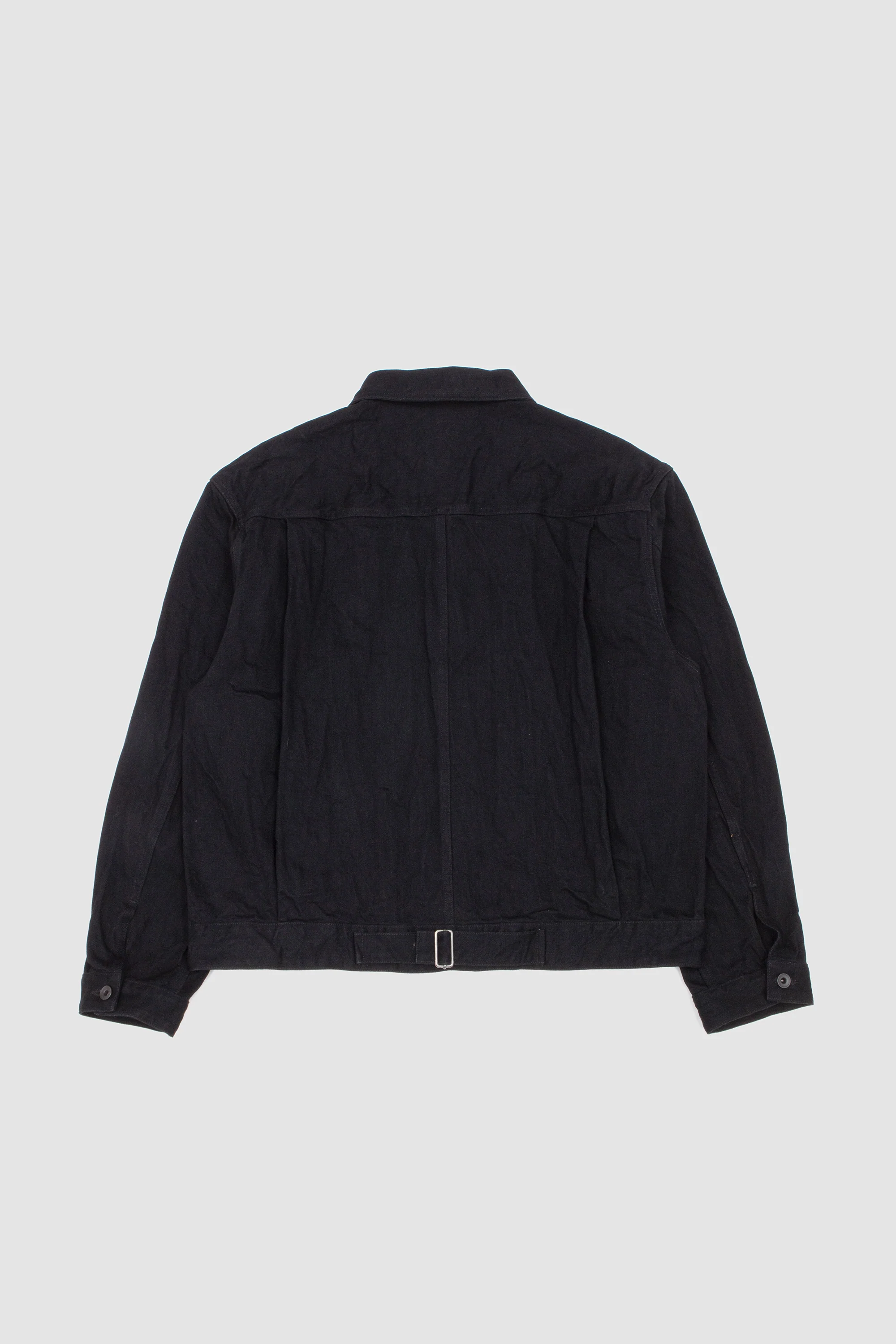 Nyle Crinkle Denim Jacket Black - Image 5