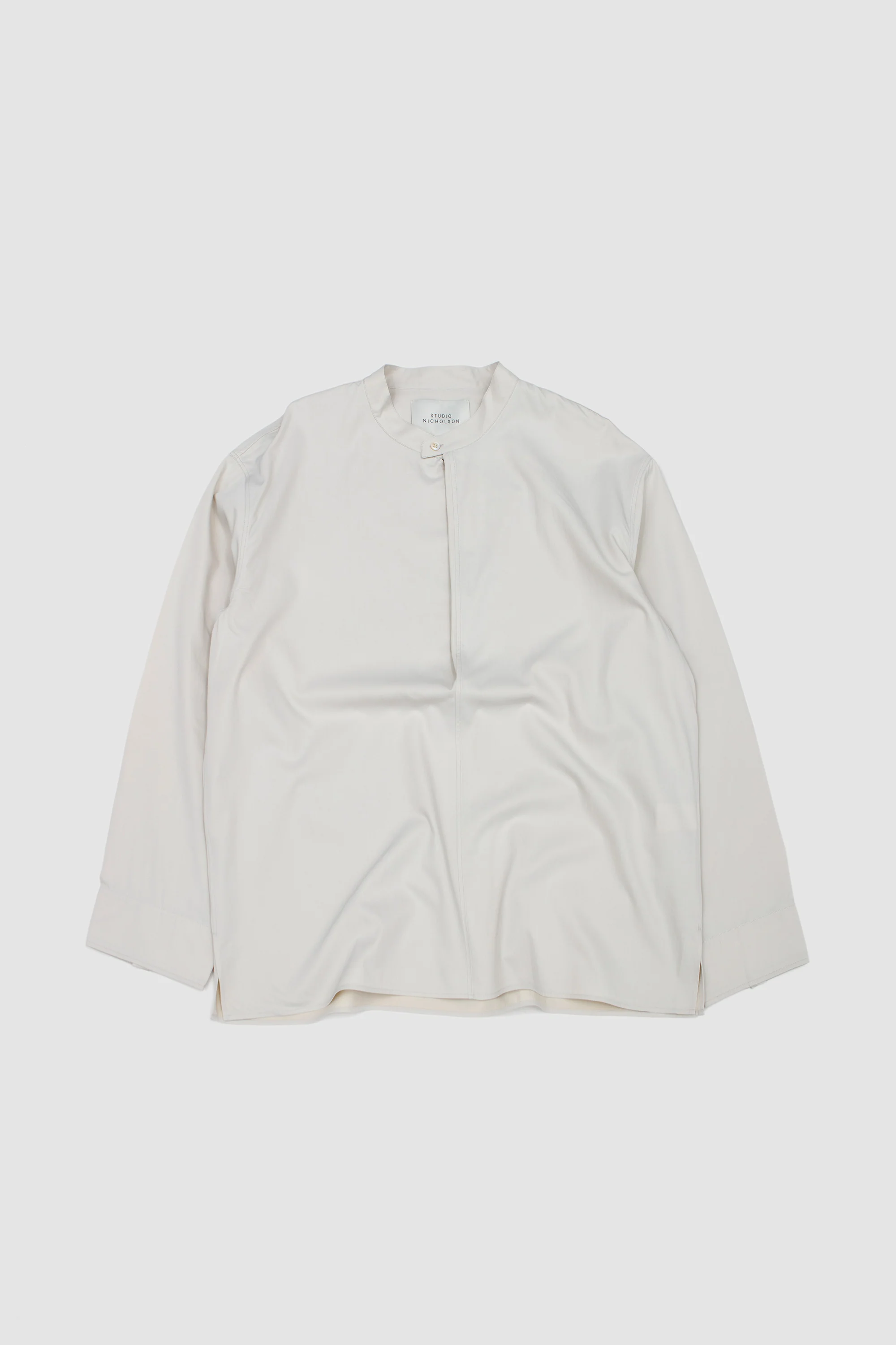 Solis Drape Collar Shirt Bone - Image 7
