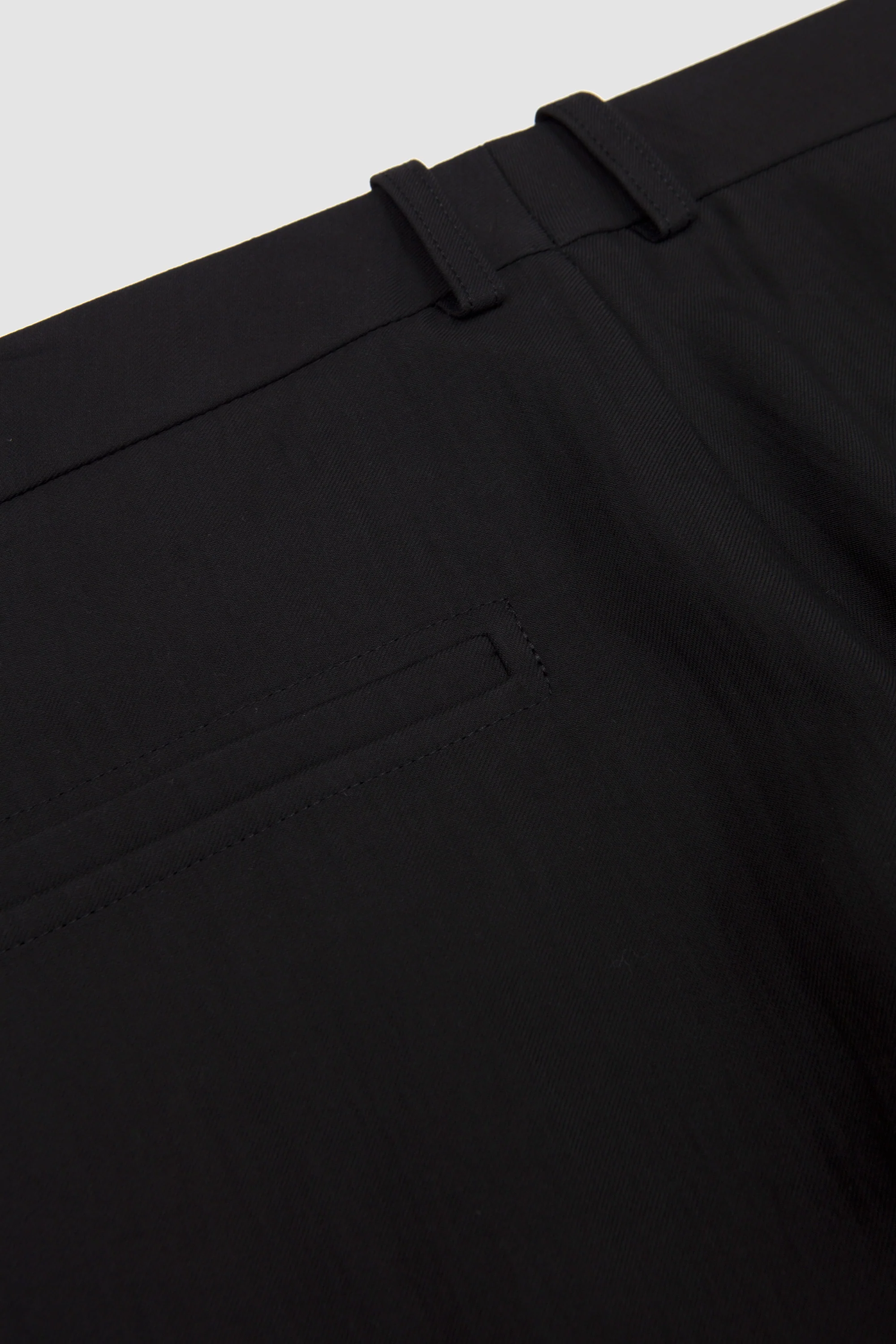 Tuck Cotton Pant Black - Image 10