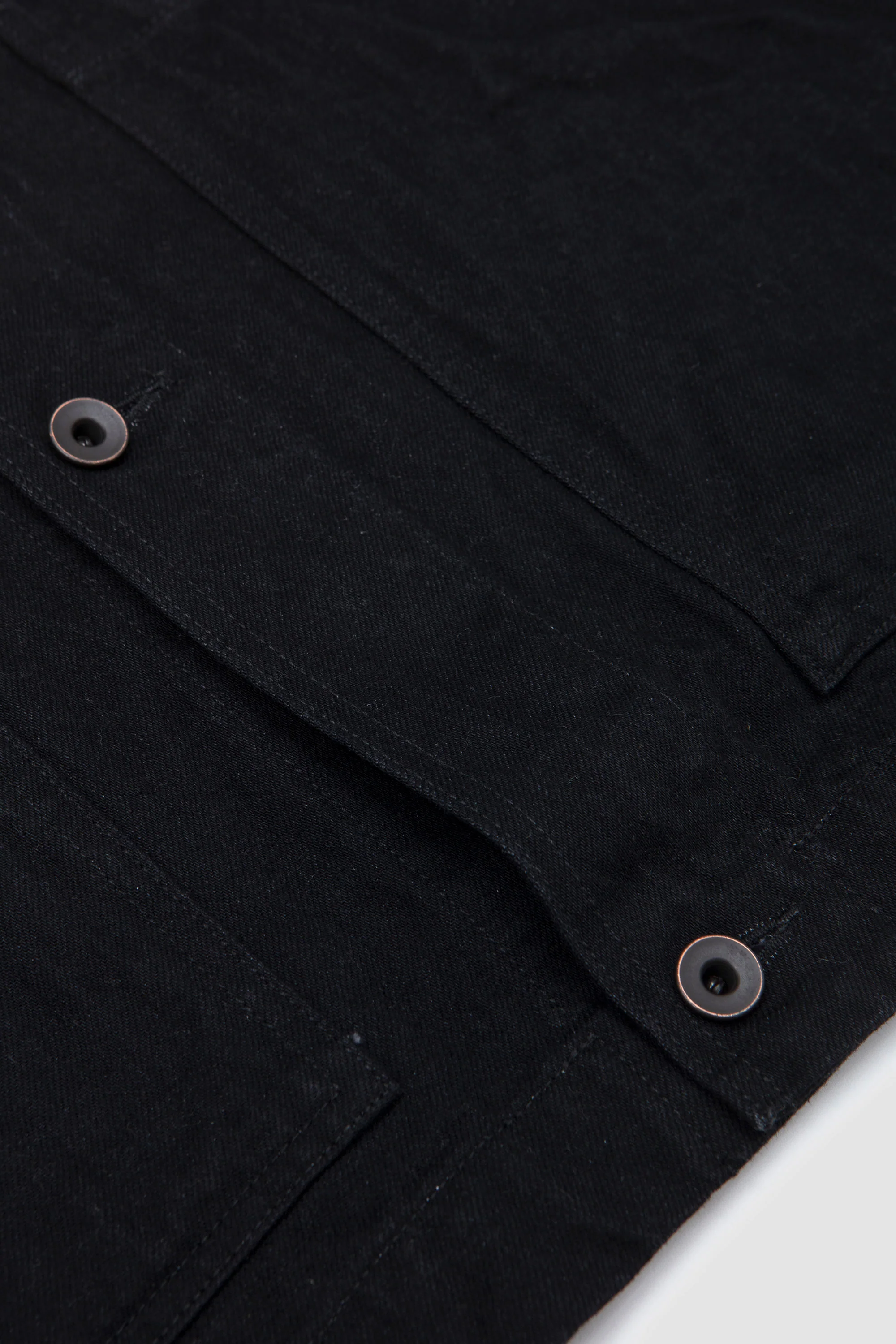 District Crinkle Denim Jacket Black - Image 7