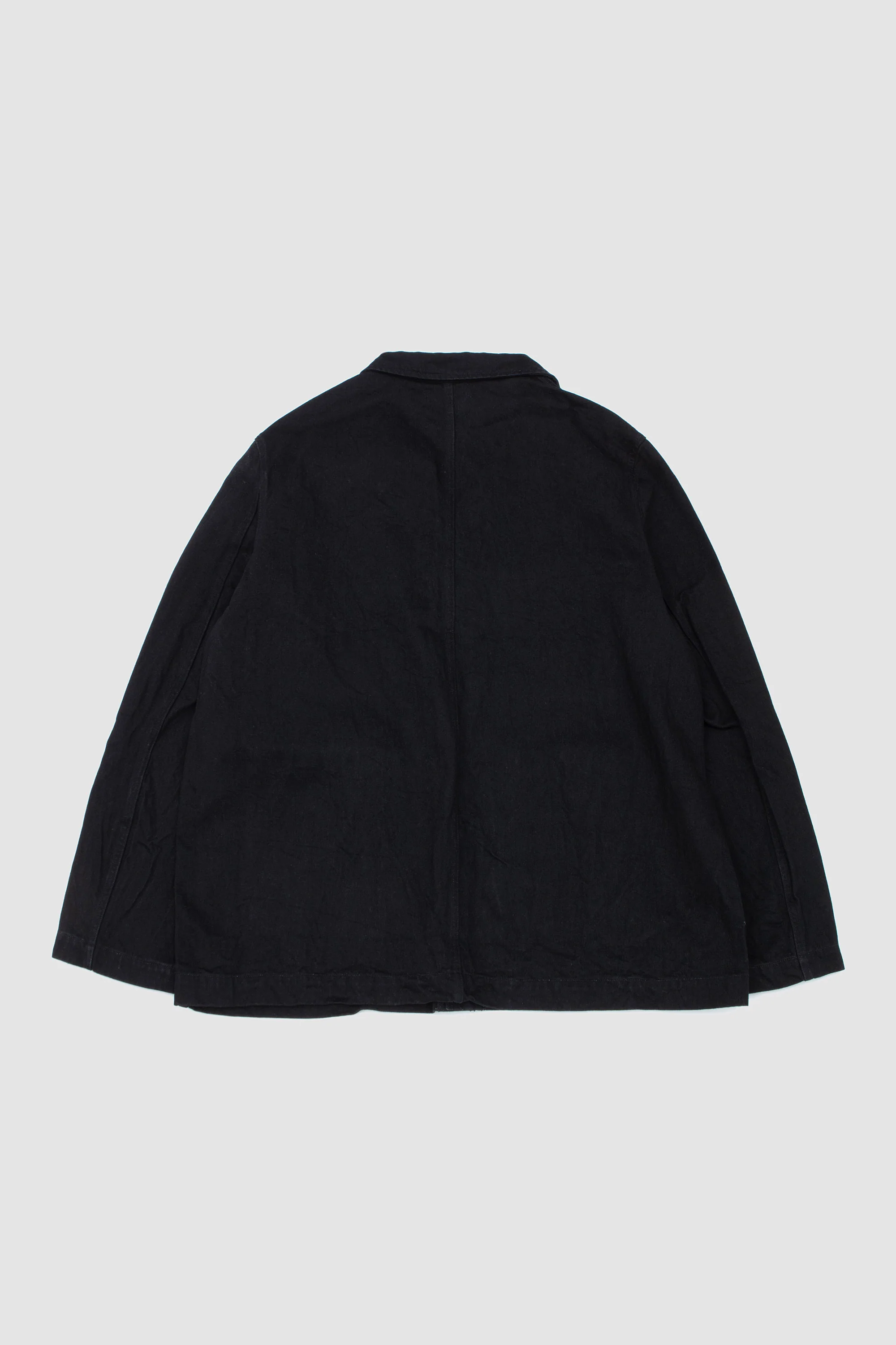 District Crinkle Denim Jacket Black - Image 8