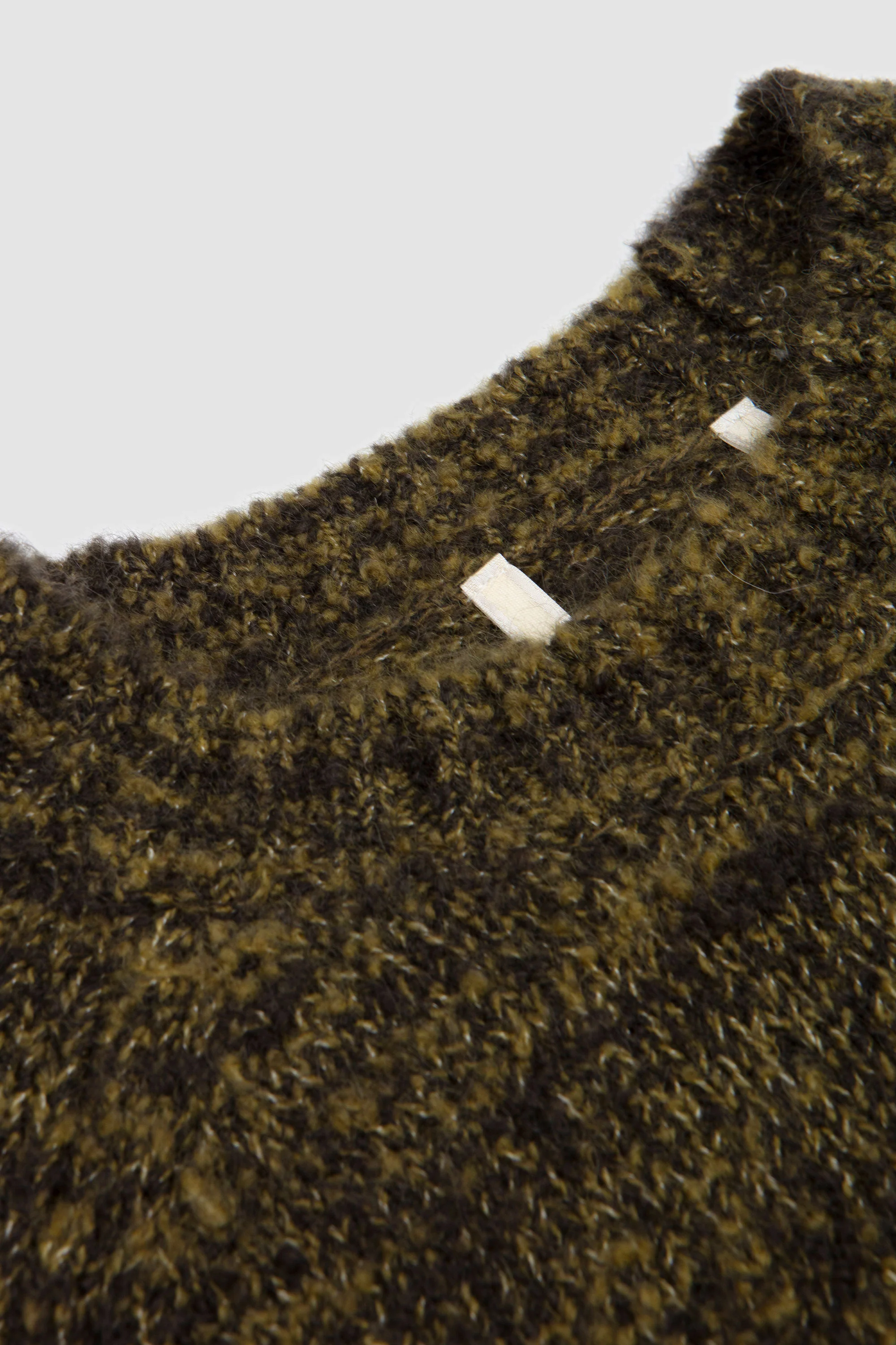 Frederik Contrast Sweater Moss Green Mouline - Image 3