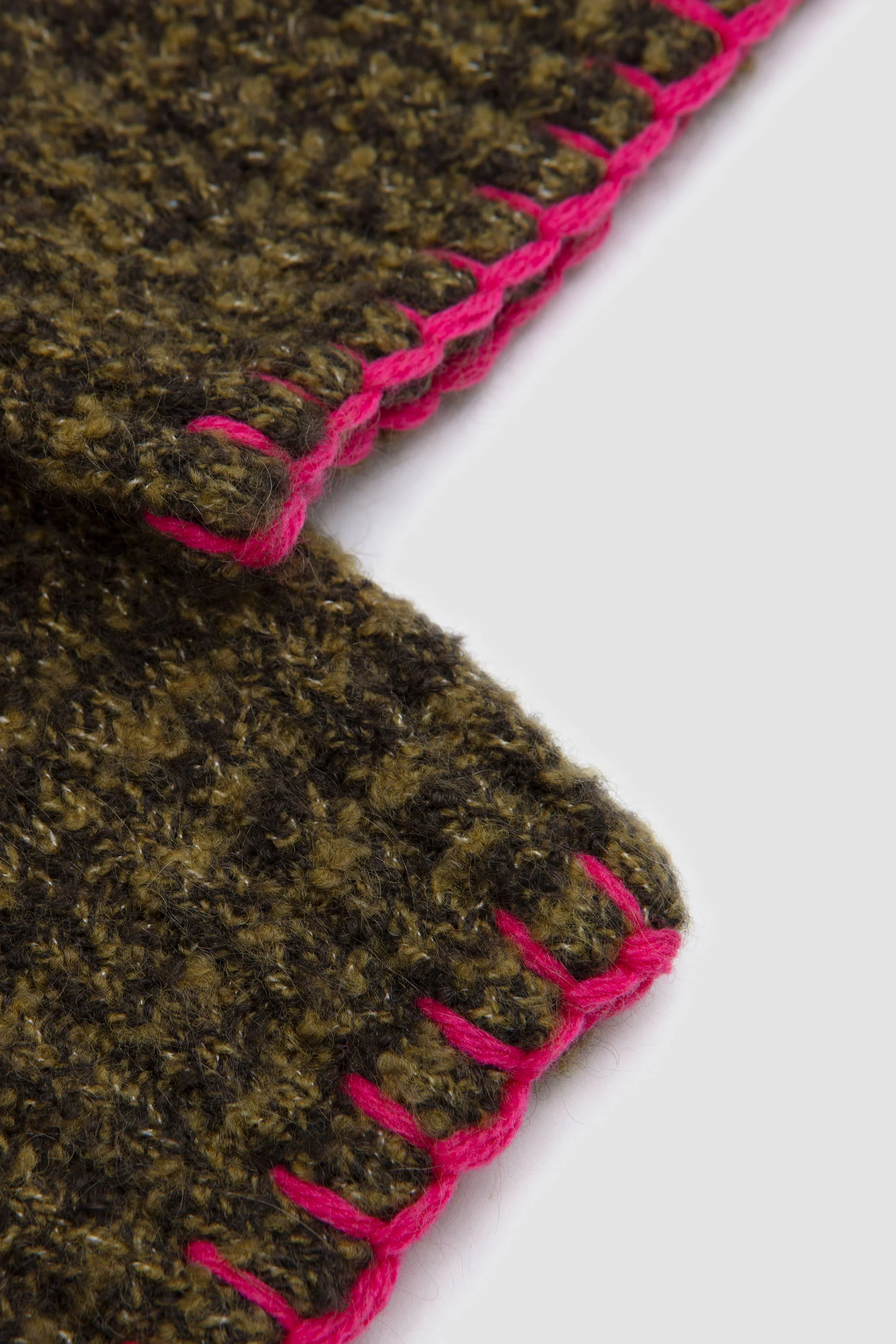 Frederik Contrast Sweater Moss Green Mouline - Image 4