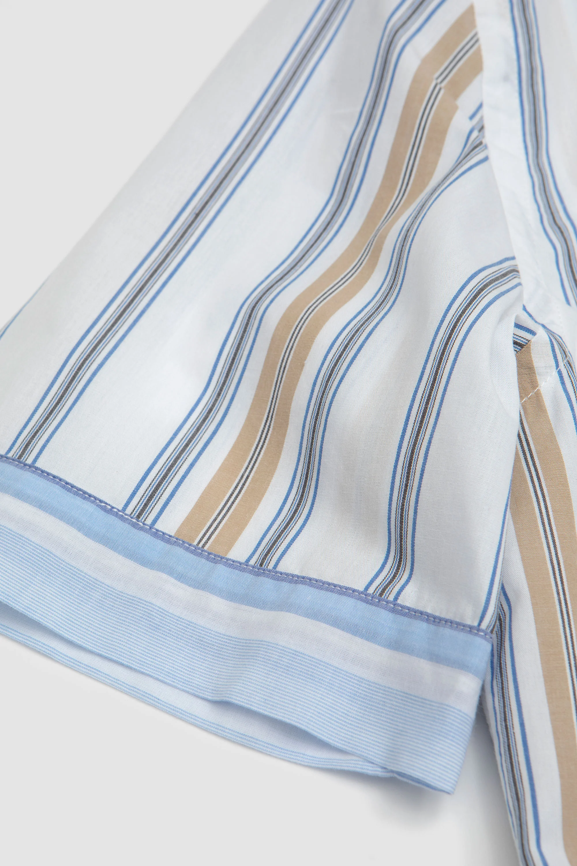 Dean Road Shirt Pop Stripe Three Blue/Sand - Image 4