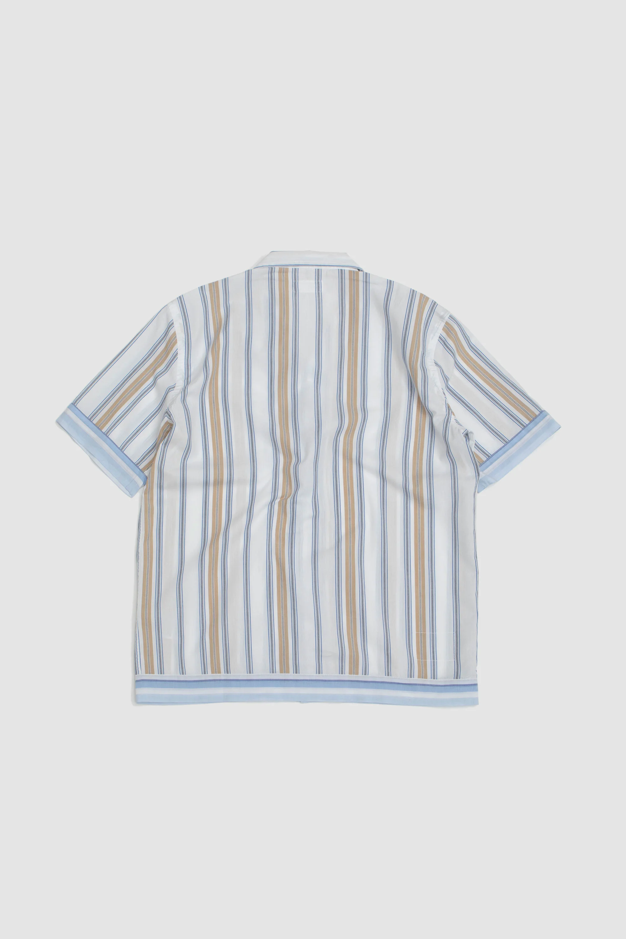 Dean Road Shirt Pop Stripe Three Blue/Sand - Image 5