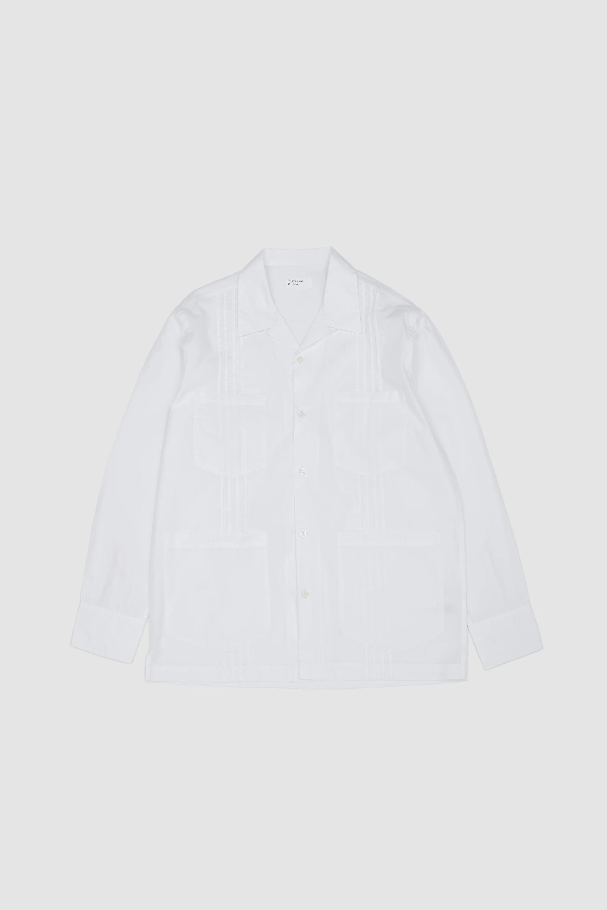 Dwight Overshirt Poplin White - Image 2