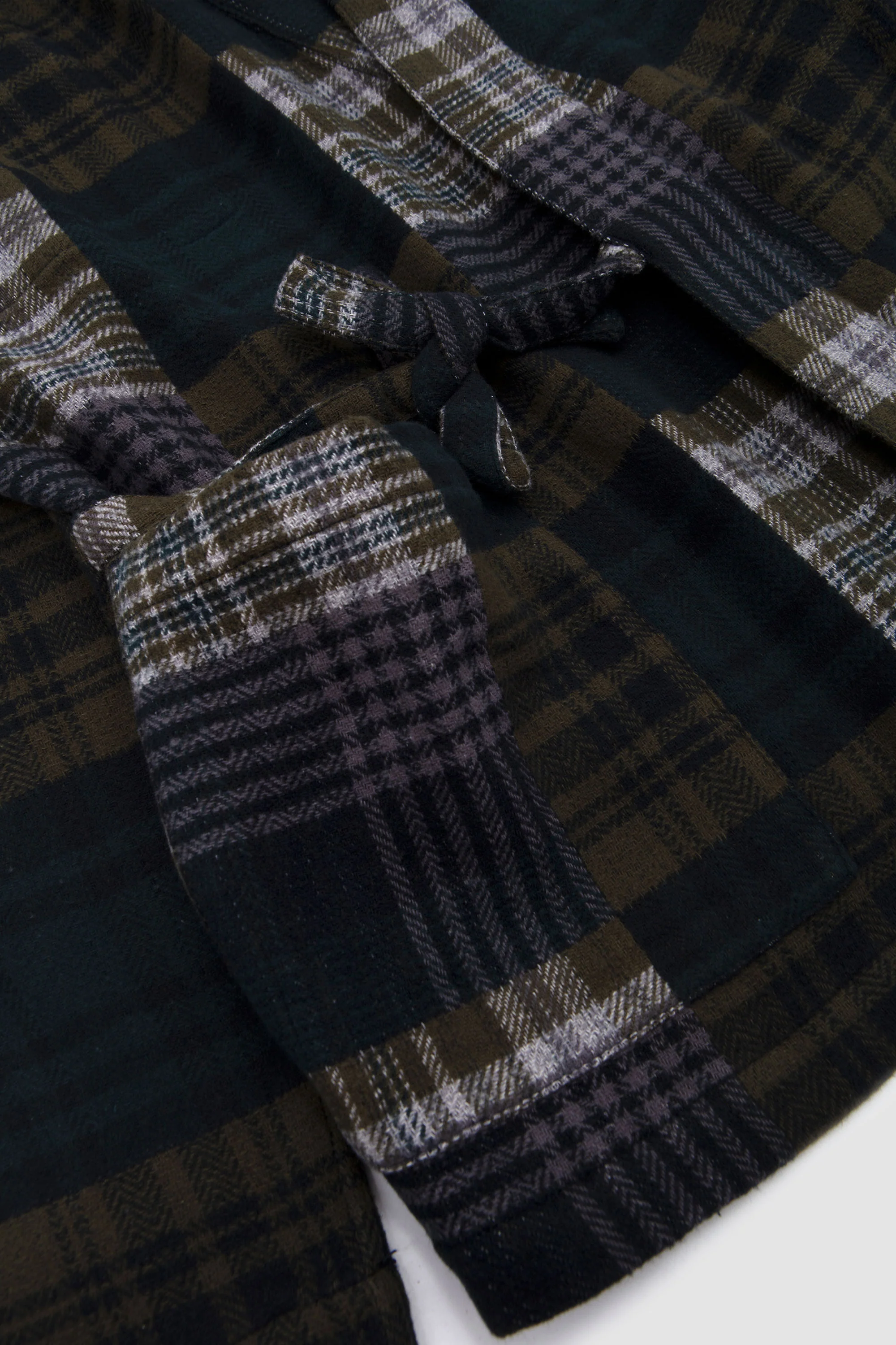 Kyoto Work Jacket Japanese Patchwork Green - Image 4