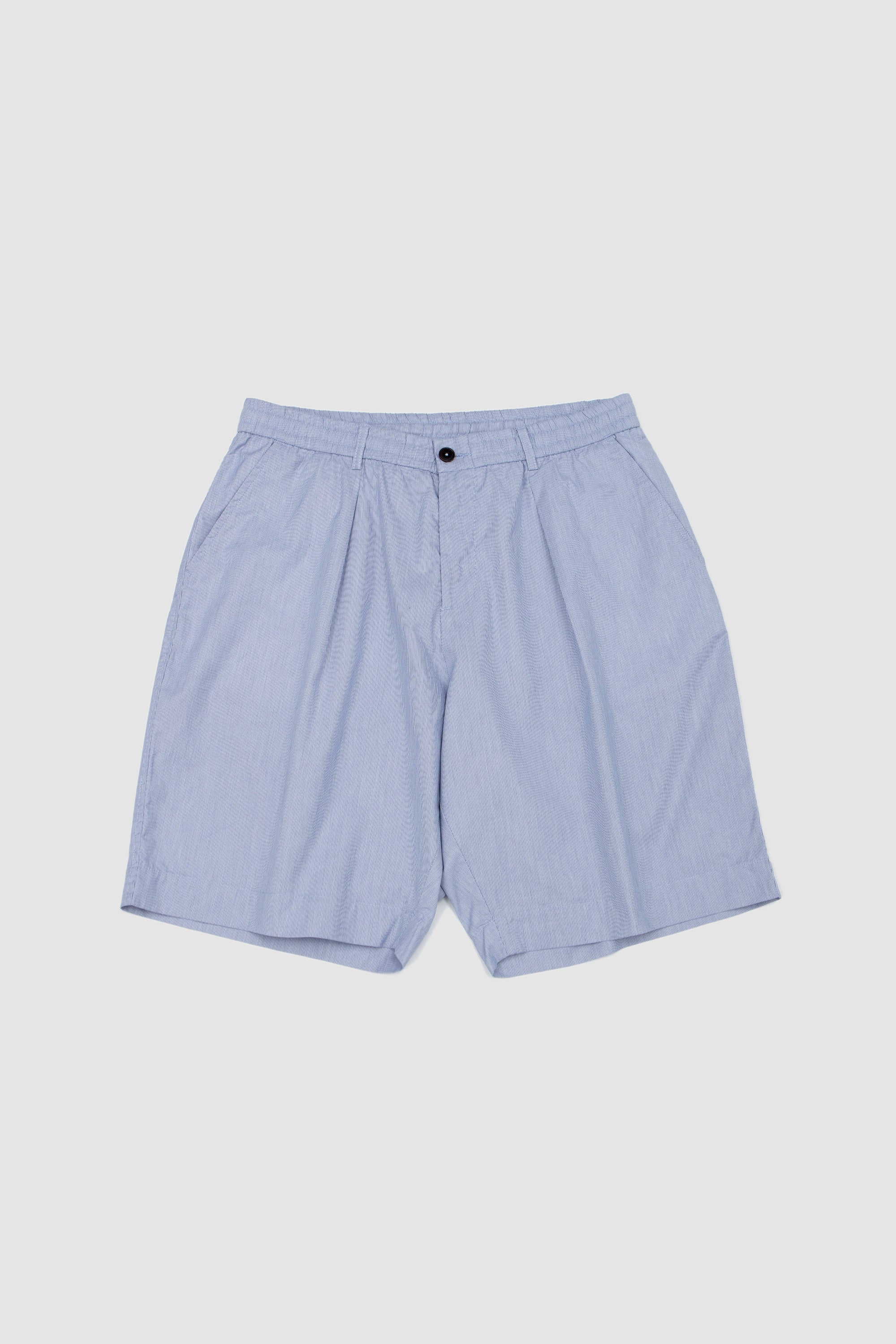 Pleated Track Short Kennedy Stripe Navy - Image 2