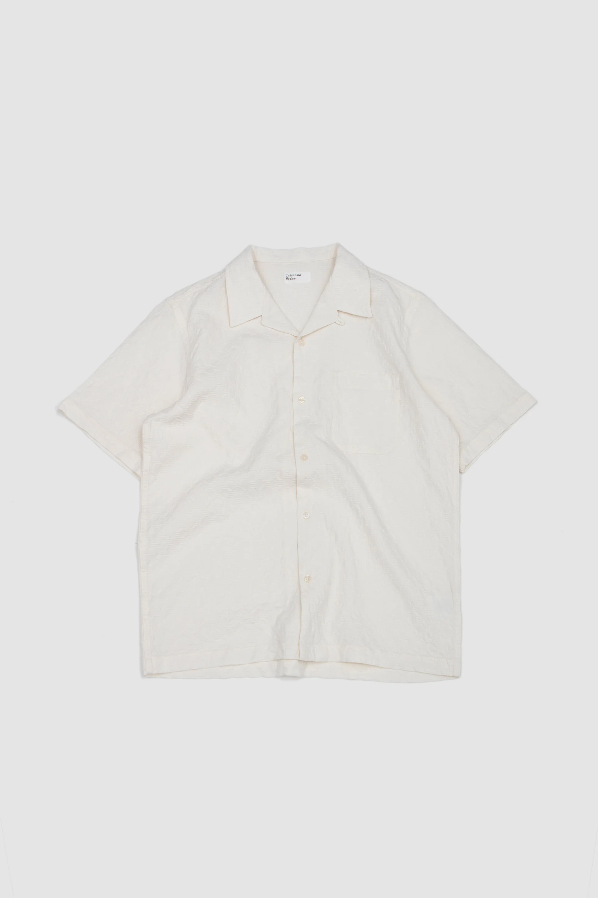 Road Shirt Dot Waffle Ecru