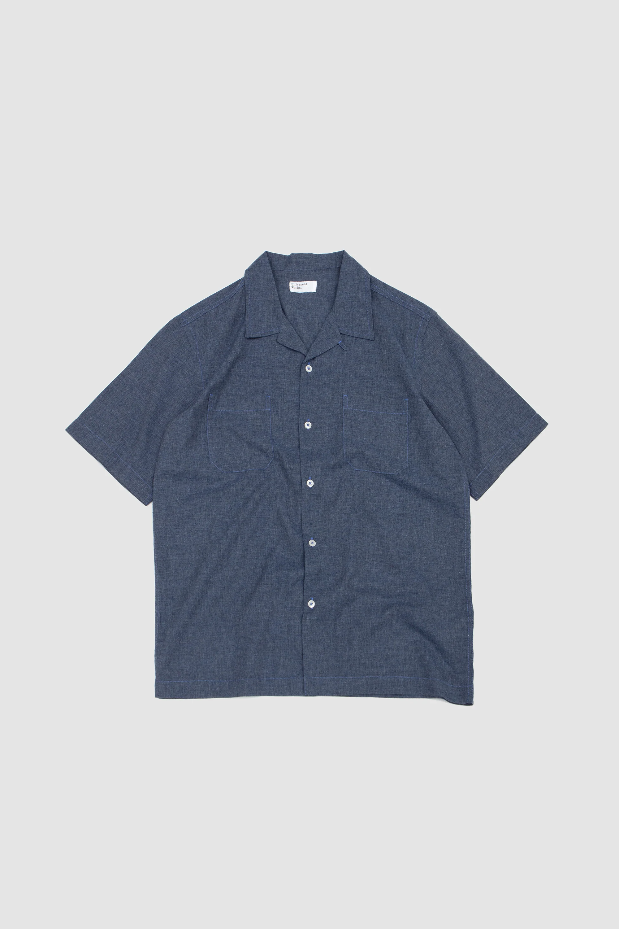 Sal Road Shirt Fine Org. Cotton Indigo - Image 2