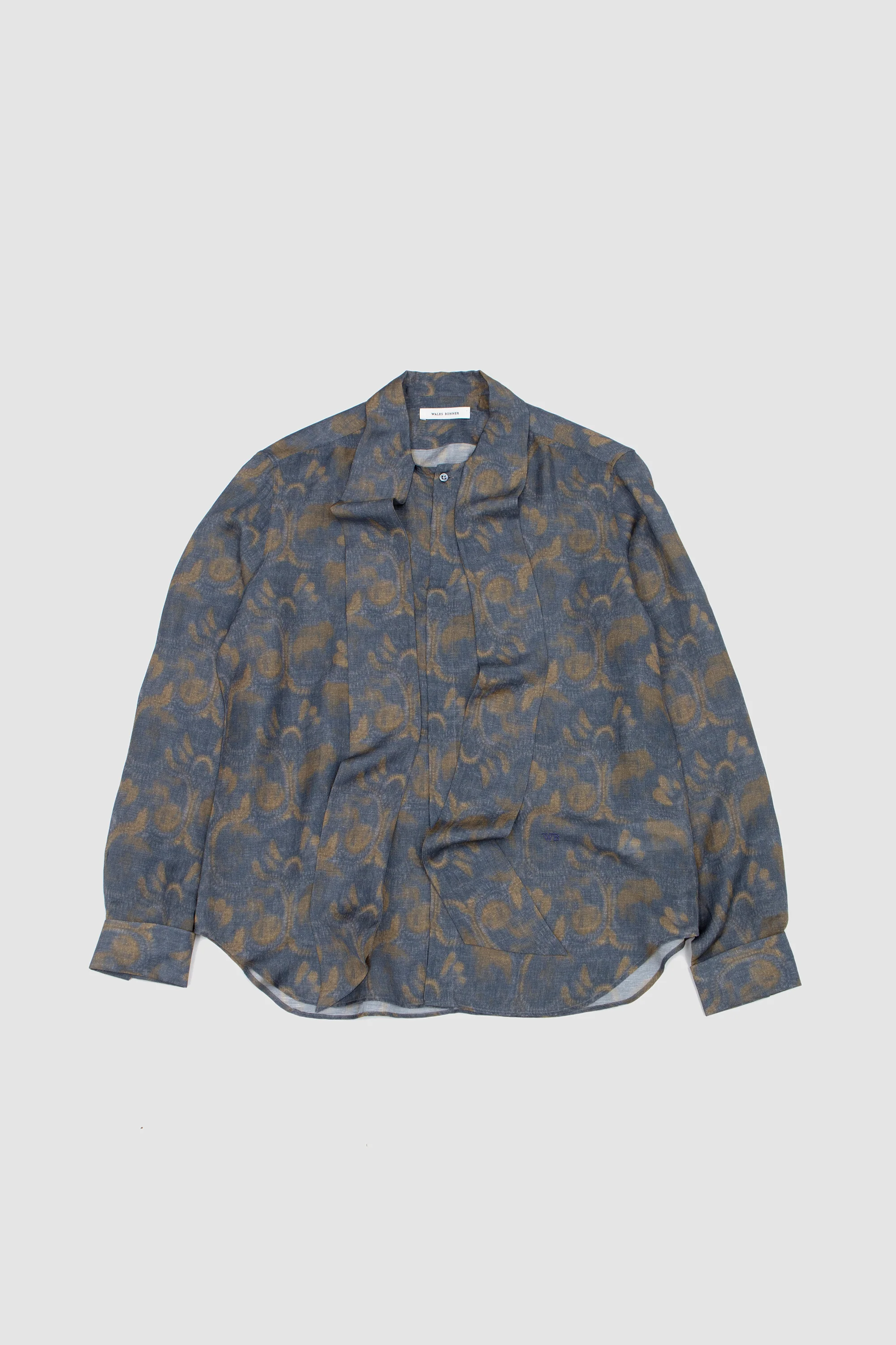 Flora Shirt Indigo/ Olive/ Lavender