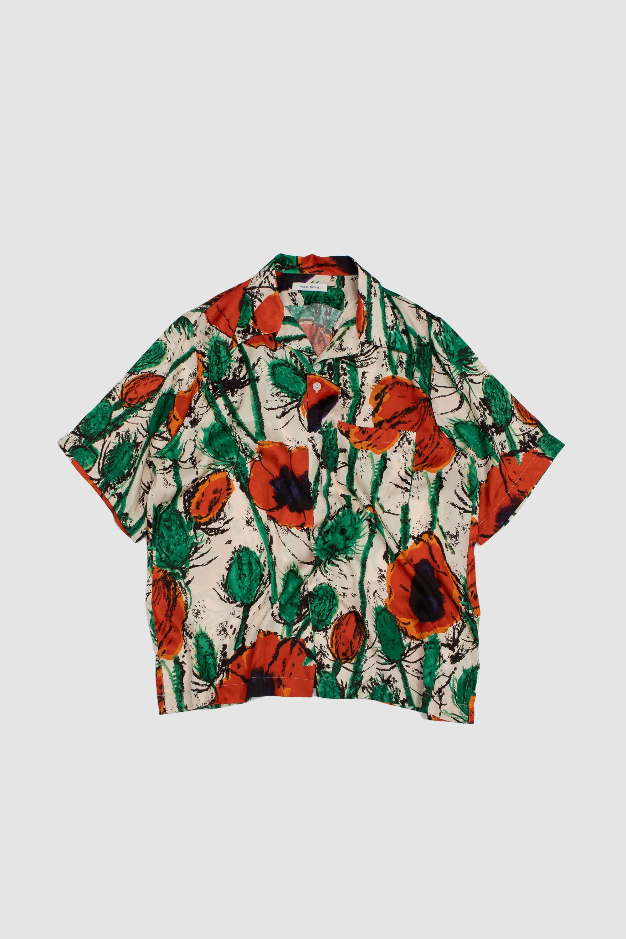 Highlife Bowling Shirt Mcnish Poppy Red - Image 2