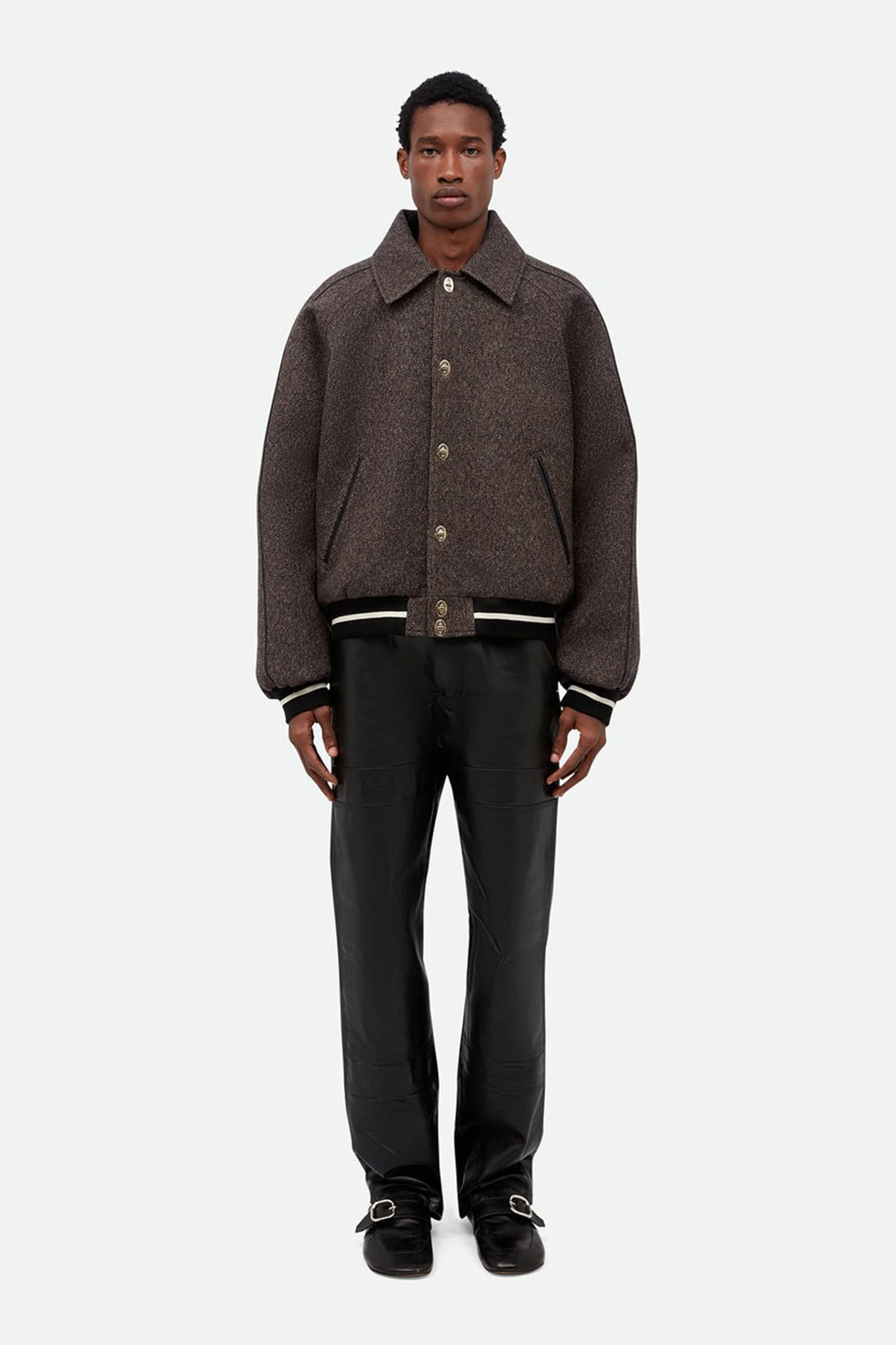Homecoming Varsity Jacket Grey Melange - Image 3