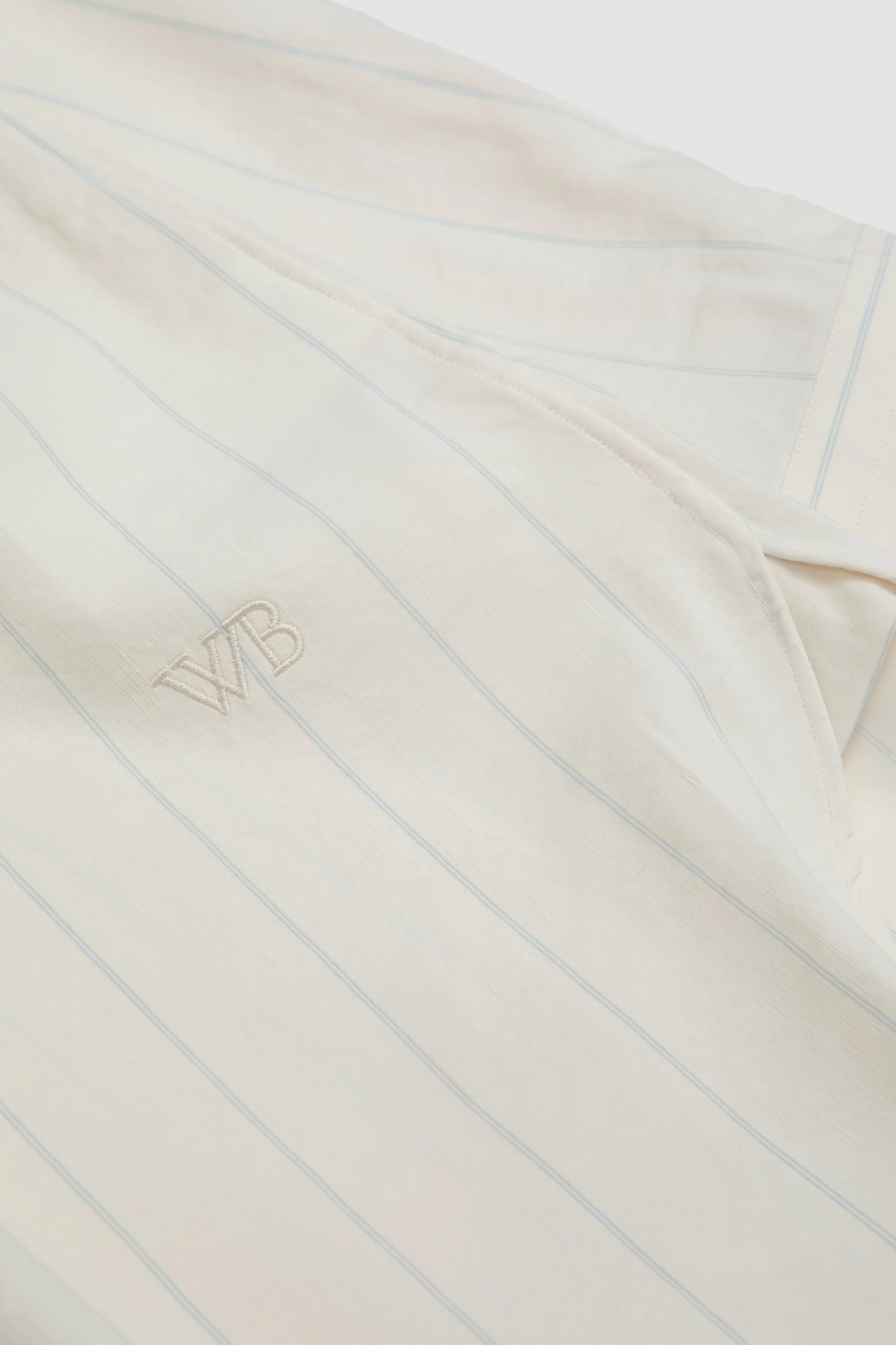Portrait Shirt White/ Blue - Image 4