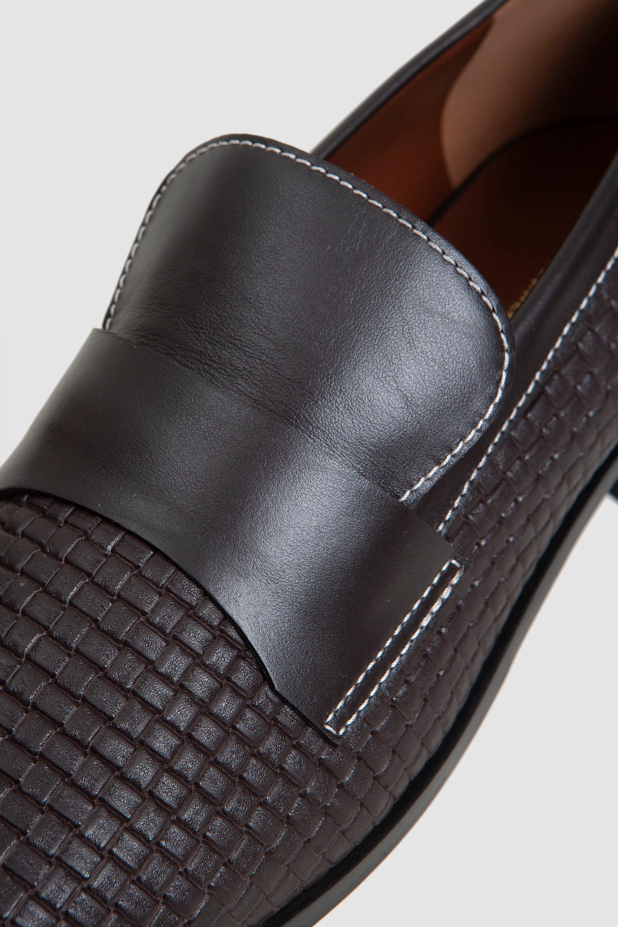 Print Braid Loafers Dark Brown - Image 5