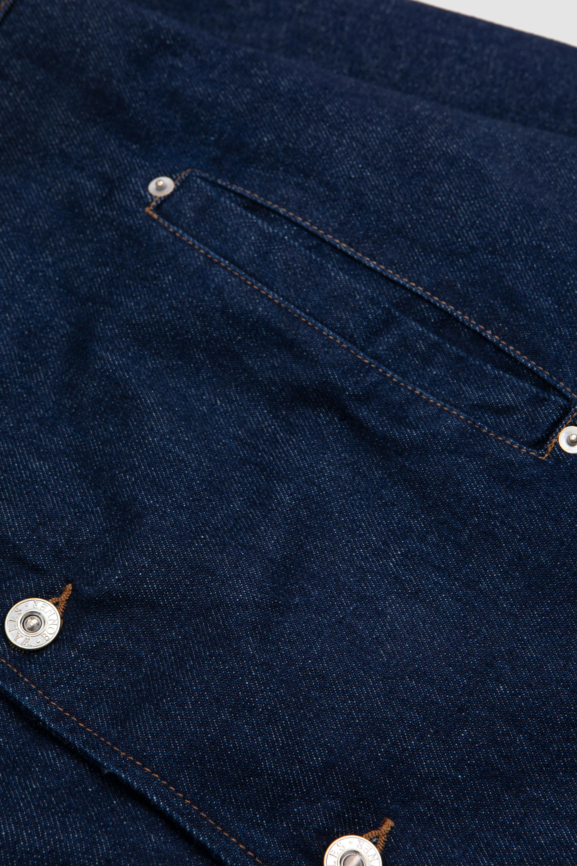 Shadow Denim Jacket Raw Denim Deep Blue - Image 4